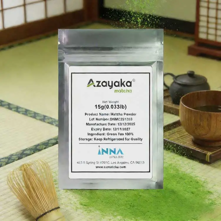 Azayaka-Matcha-Powder-Samples-2 Free Organic Matcha Sample for Wholesale Buyers
